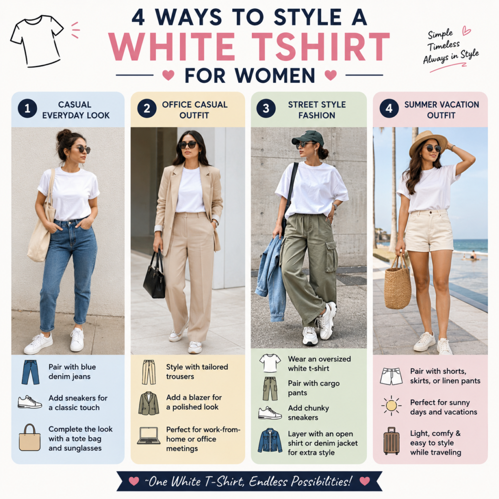 White tshirt styling ideas