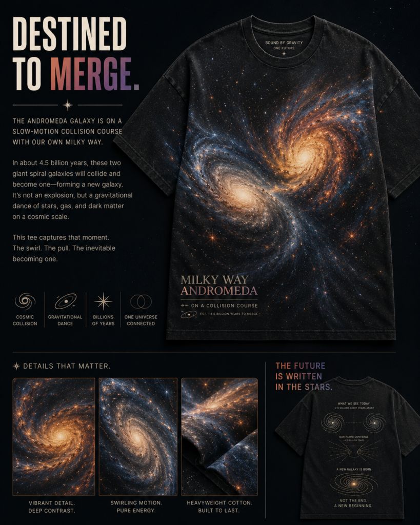 Milky way printed tshirt