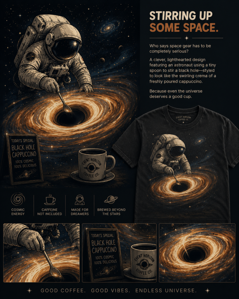 Cosmic space Print Tshirt